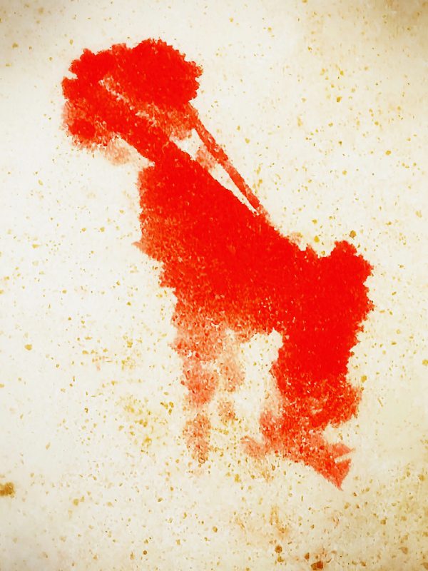 red colour on ground (African Women)